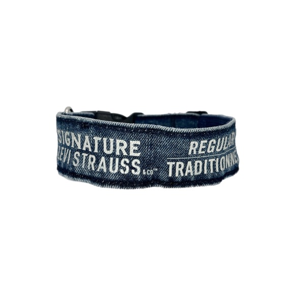 Repurposed Denim Dog Collar- Levi’s, Levi Strauss Dog Collar, One of a kind - Picture 2 of 16